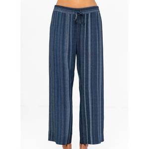 NEW GO BY GO SILK women's wide ankle pants in blue